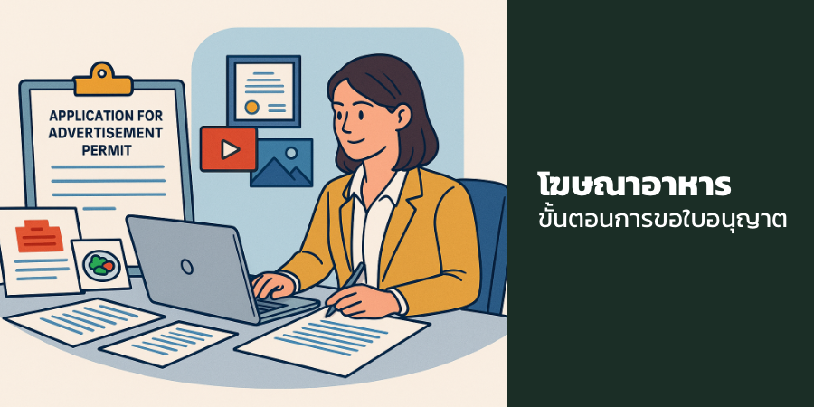 โฆษณาอาหาร ขั้นตอนการขอใบอนุญาต